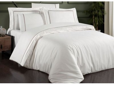 Постельное белье First Choice - VIP Pierre Cream (Turkey), евро комплект